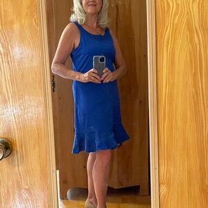 Tommy Bahama Knit Dress with Linen Trim